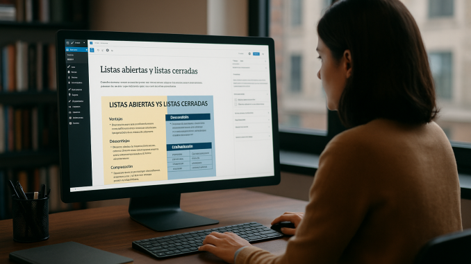Listas abiertas